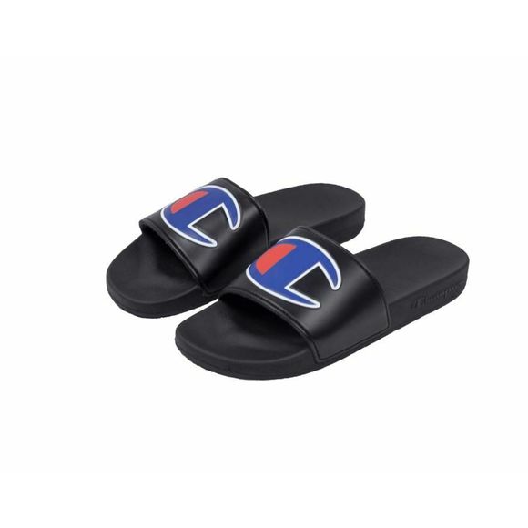 champion slides red and black